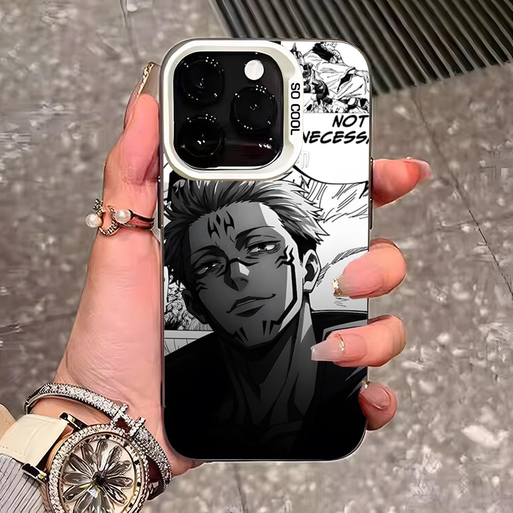 Custodia Cool per Telefono Jujutsu Satoru Gojo Per IPhone 17 Pro Max 16 15 14 13 11 12 Mini Xs Xr 8 Plus Se Colore Argento Cover