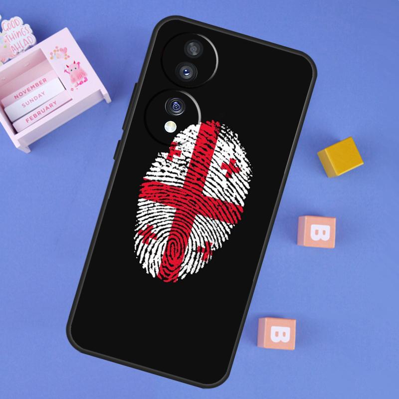 Georgia Flag Case For Honor Win RT 400 200 Pro 50 70 90 X9a X9b X9c X9d X8b X8c Magic 8 Pro 6 7 Lite Cover