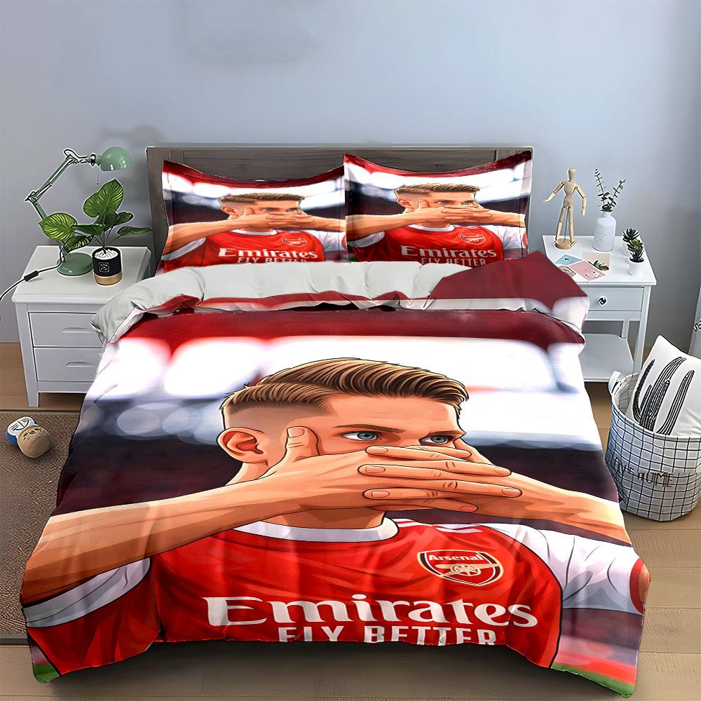 Arsenal Player Graphic Design. Bedding Sets Duvet Cover Sets Duvet Covers Pillowcases(1*Duvet Cover 2*Pillowcases Without Duvet Insert)