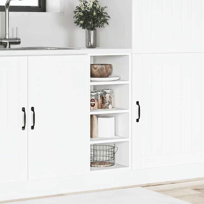VidaXL Meuble bas "Riga" Blanc 30 x 44,5 x 81,5 cm Bois d'ingénierie 854193