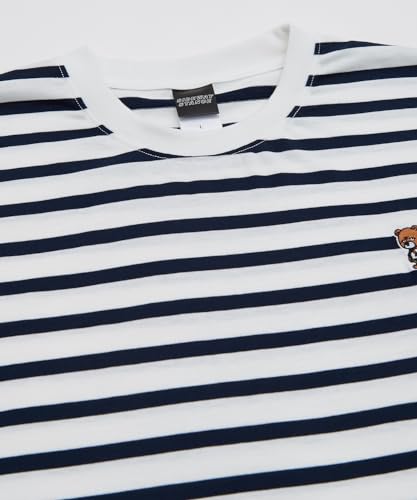 [IMPROVES] [SIDEWAYSTANCE] Embroidered Downer Bear Border Short Sleeve T-Shirt