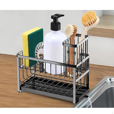 Sponshouder Keukenspoelbak Afdruiprek Aanrecht Organizer Zeepdispenser voor