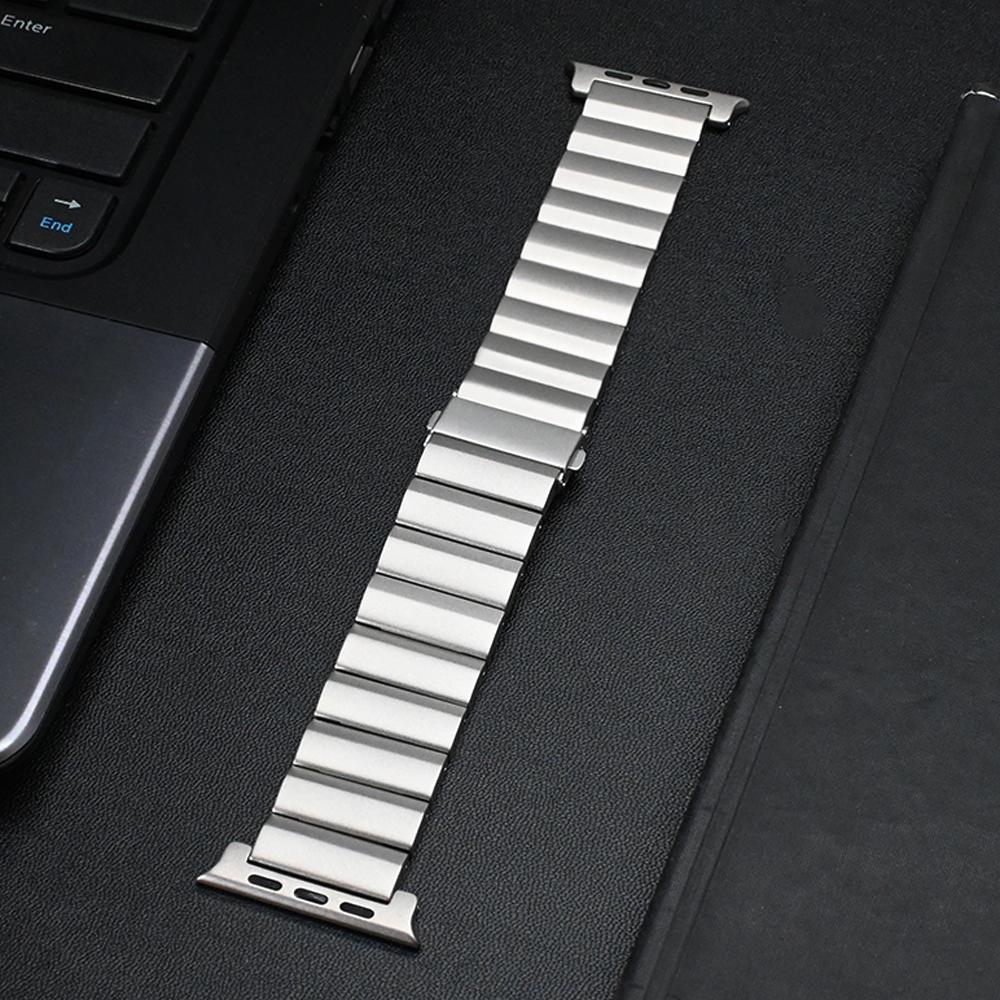 Men Luxury Titanium Metal Strap for Apple Watch Band Ultra 2 49mm Correa Link Bracelet Iwatch 10 9 7 8 5 6 Se 4 46mm 44mm 45mm