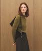 AAU Mock Neck Ribbed Belt Knit_Olive
