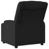 Electric Recliner Chair Black Fabric