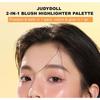 Judydoll - Paleta 4 tvářenek a rozjasňovačů (1-3)