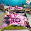 Duvet Cover Fashion Football Messi Printing Bedding Set Duvet Cover Comforter Bed Youth Kids Girl Boys Luxury Birthday Gift