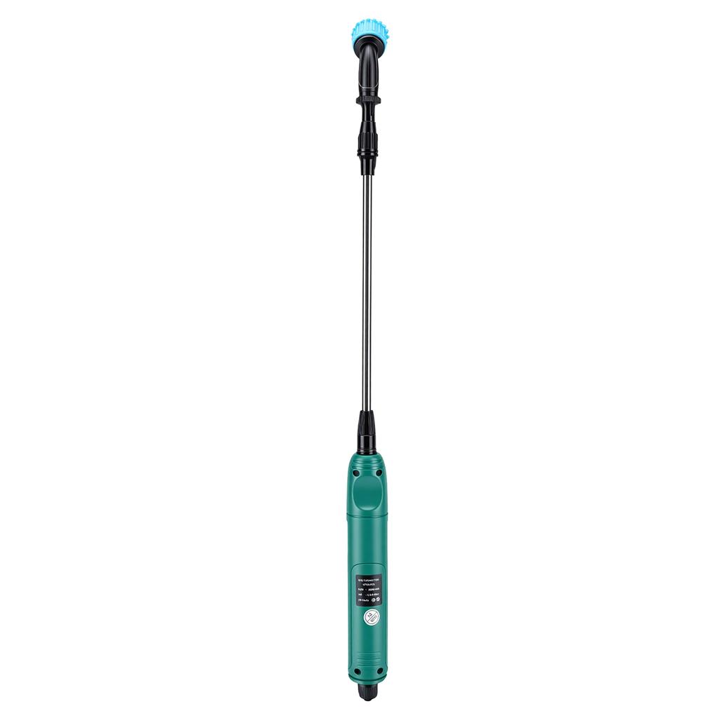 Elektrische Spuitlans 31,1 Inch Oplaadbare Tuinsproeier Telescopische Lans met 9,8FT Slang 3 Spuitkoppen Filter voor Gazon