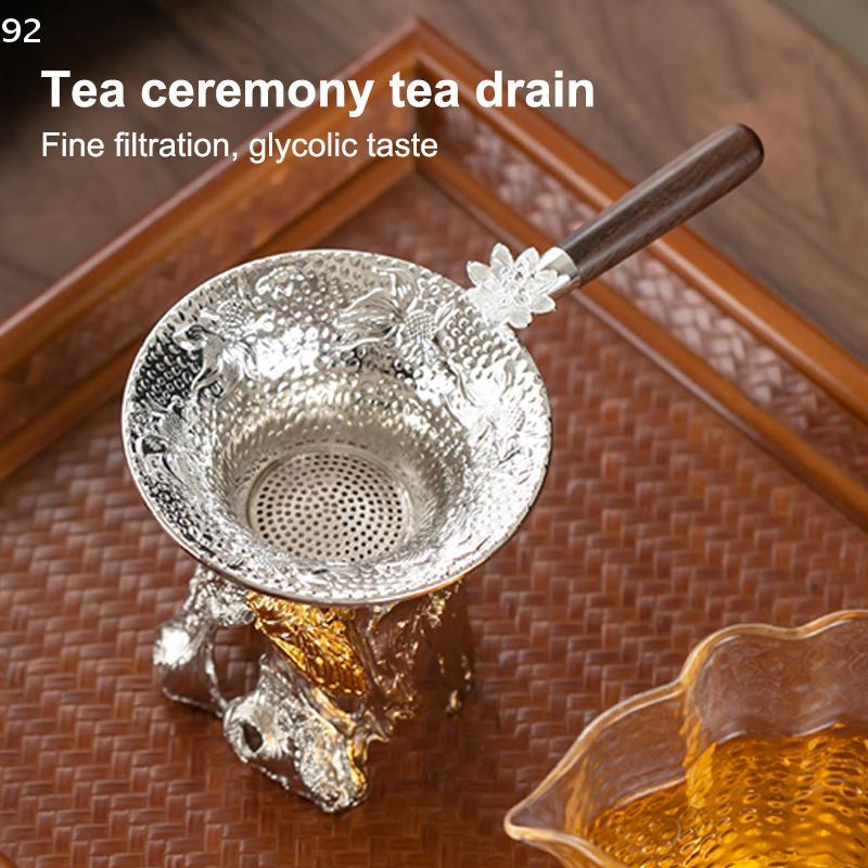 Metal Örgü çay süzgeci Paslanmaz Çelik Filtre Elek Teaware Dantel Çay Drenaj Faydalı Çay Demlikler Mutfak Aksesuarları