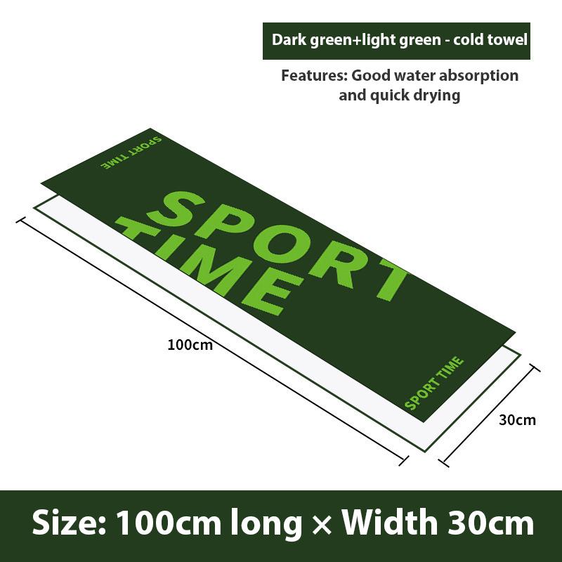 Outdoor Cold Towel Portable Summer Ice Silk Cold Exercise Gym Towel Outdoor Fitness Quick Drying Soft Cold Fitness Towel Durable