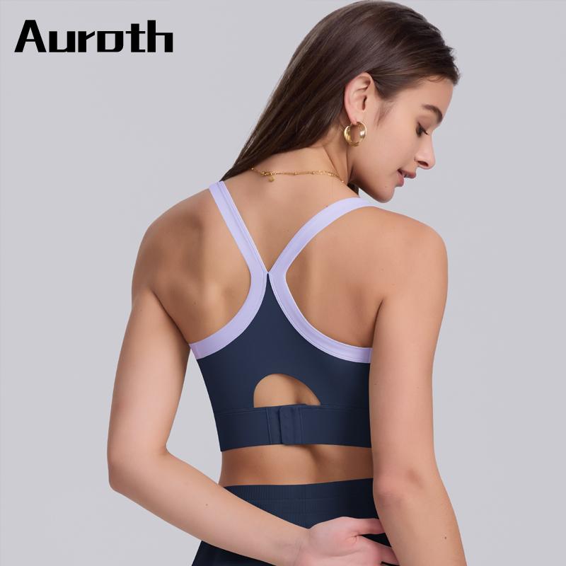 

Auroth дышащий красивый бюстгальтер для йоги на спине женский спортивный топ на бретелях для бега без рукавов тренировочный жилет для фитнеса