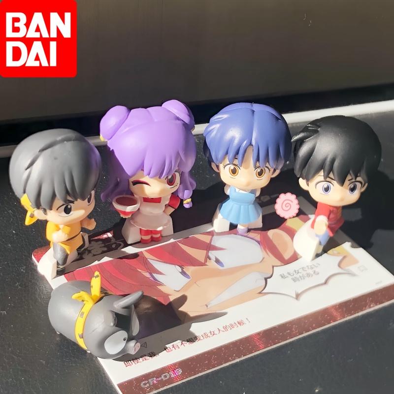 Bandai Genuine Ranma Nibun-No-Ichi Gashapon Toys Standing Posture Styling Series Shampoo Anime Figure Model Decoration Gifts