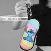 Colorful S-Stitchs Classic Glasses Case Unisex Protective Zipper  Eyewear Storage Box Protector Eyewear Container