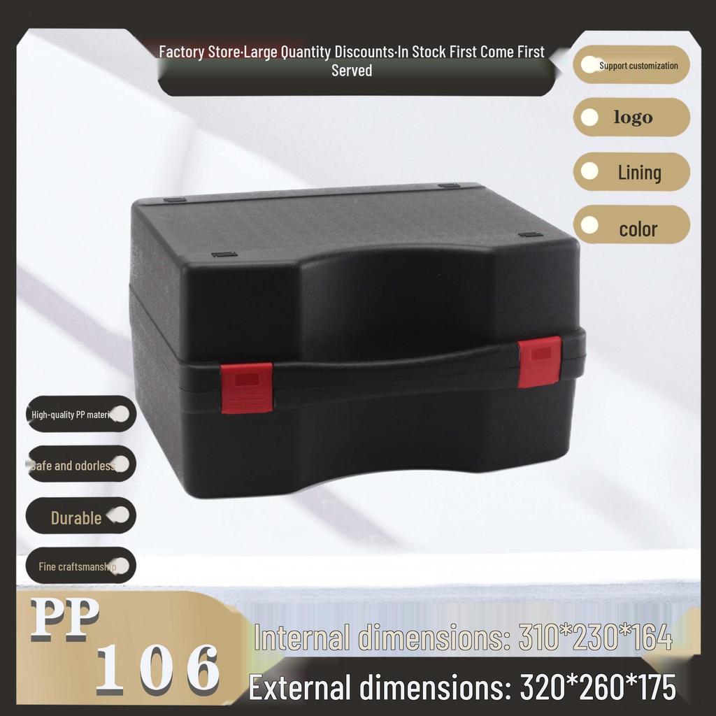 Durable PP Handheld Drill & Flashlight Storage Case with Gauge Compartments