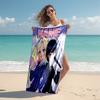 Personalized Customized Proof Beach Towel with Wednesday Addams Pattern - Soft, Absorbent,quick-drying,perfect Swimming,camping&bathing