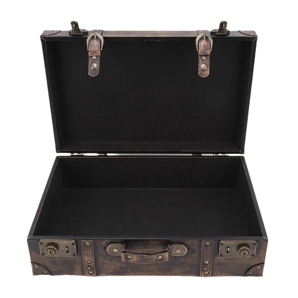 Vintage Suitcase Storage Box Travel Style Decorative Storage Luggage Decor For Birthday Wedding Decoration Photography Props