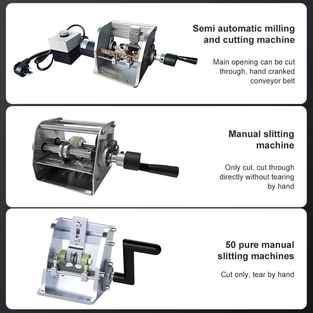 Semi-automatic Milling Cutting Machine Manual Slitting Machine Beveled Straight Edge Board Banding Strip V-shaped Milling Groove