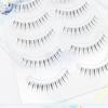5 Pairs Thai Style False Eyelashes 0.05mm Black 5-8mm Mixed C Curl With Thin Transparent Band Natural Look