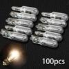 100Pcs T5 Glass Light Bulb Car Trument Panel Brake Light Lamp Headlights Lamp 1.2W 12V Car Lights Dashboard Bulbs