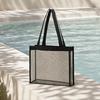 Storage Bag, Large Capacity Foldable Washable Outdoor Tote, Portable Toiletry Cosmetic Bag Carrying Case for Beach Pool Camping