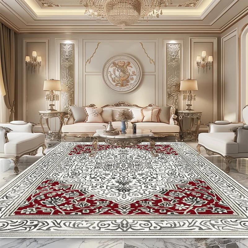 Persian Luxury Carpet Living Room High-grade Bedroom Decoration Beautiful Large Area Rug Lounge Non-slip Soft Bedside Floor Mats
