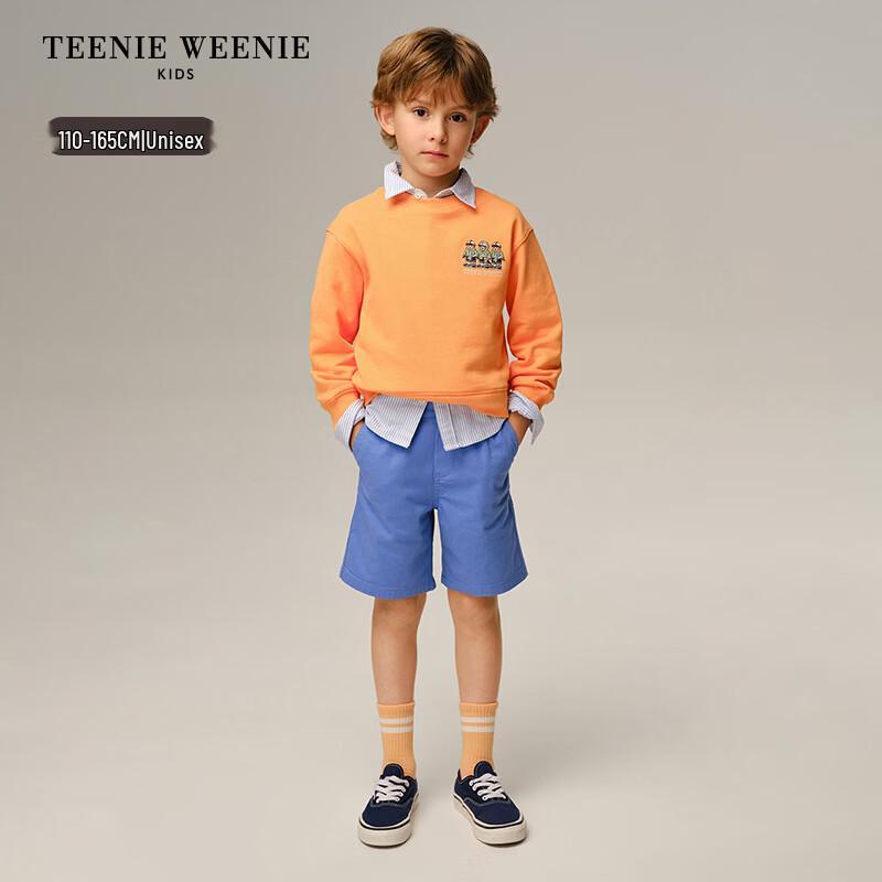 Teenie Weenie Kids Stylish Embroidered Layered Look Sweatshirt