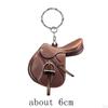 Cowboy Horse Saddle Nøkkelring Creative Auto Rear View Mirror Anheng Dekor Bil Interiør