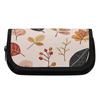 Pencil Bag 300D Polyester Spacious Storage Double Zipper with Two Compartments for Pens Ruler Earphones Students for Students