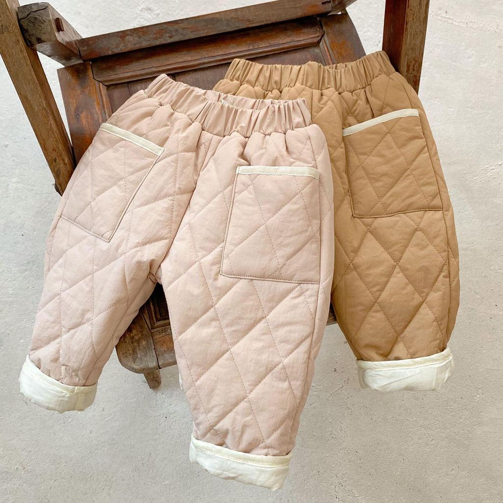 2024 Winter Infant & Toddler Diamond Quilted Thick Trousers