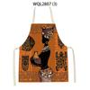 Cartoon African Woman Pattern Kitchen Sleeveless Aprons Home Cleaning Cooking Apron Baking Accessories Household Pinafores