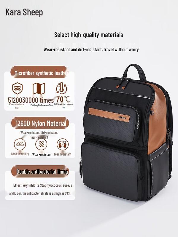 KALA·Y Knight Series Large Capacity Anti-Sagging Backpack