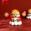 Creative Cartoon God of Wealth Figurine for Car Dashboard or Office - New Year Dragon Decoration and Gift