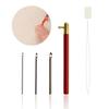 Metal Embroidery Stitching Punch Needle Handmade Needlepoint Kits Sewing Tool Set with Tube for DIY Cross Stich Embroidery
