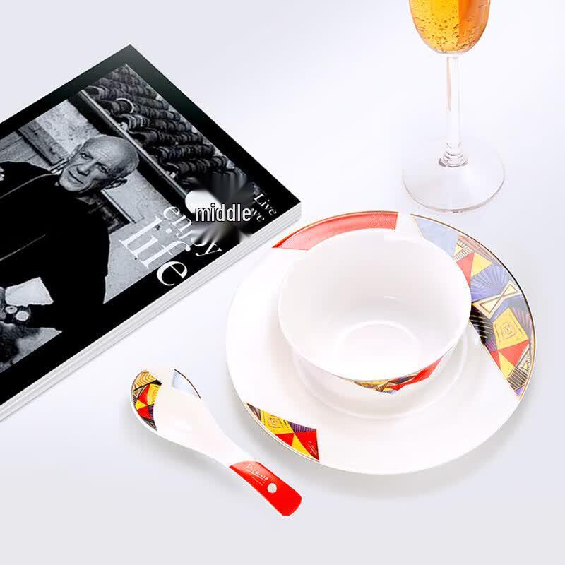 PIMIO Dora 28-Piece Ceramic Dinnerware Set
