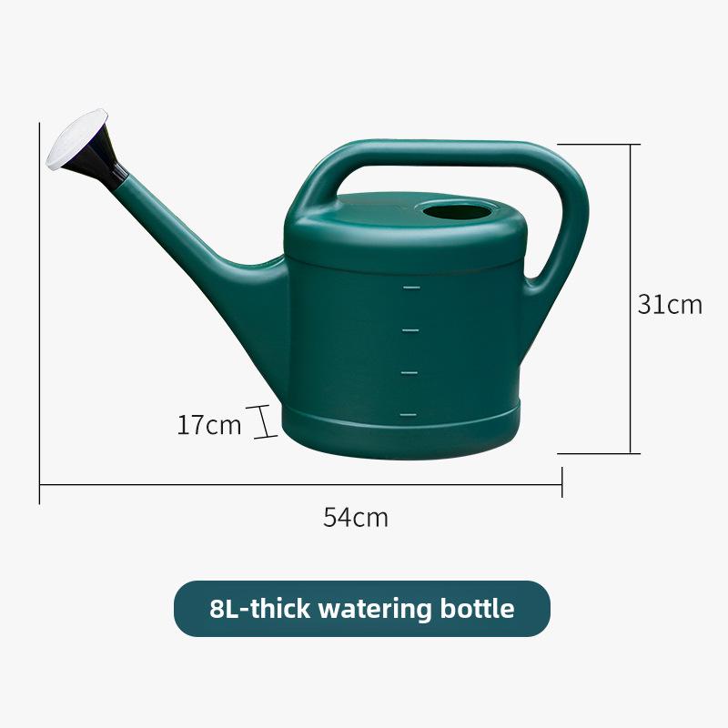 3-10L Large Capacity Plastic Watering Can with Long Spout for Home and Garden Use