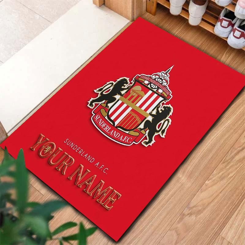 Sunderland A.F Custom Name Carpet Rug for Living Room Bedroom Home Sofa Decoration,Kids play Non-slip Floor Mat