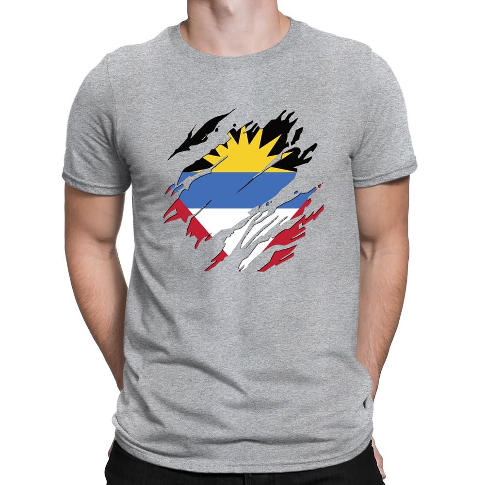 

Рваная футболка с флагом страны Антигуа и Барбуда, День страны, футбол, мужская, женская, топ #DNE 4XL