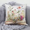 Tropical Flower Pattern Throw Pillow Cover With Short Plush Print For Living Room Sofa Decoration Cushion Cover Pillow Covers