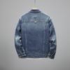Men's Trendy Blue Denim Jacket - Simple Autumn/Winter Design