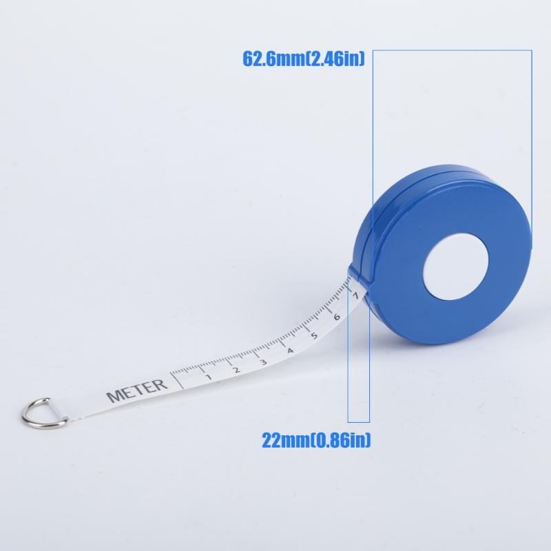 Mètre-ruban pour bétail pour porcs et moutons, Mètre-ruban flexible pour tour de poitrine avec échelle clairement imprimée et étui portable pour la mesure corporelle de routine à la ferme