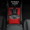 For Mazda 3 Axela BP      2024 2025 Top Suede Trim Sticker Car Automatic Gear Shift Panel With Sports Button