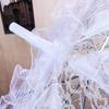 Romantic Bridal Umbrellas Ruffles Trim Craft Flowers Umbrellas New Floral Lace Umbrella