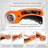 45mm Rotary Cutter with 5 Replacement Blades Fabric Cutter with Safety Lock for Sewing Fabric Leather Quilting Perforating Tool