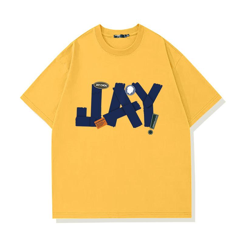 Men s Cotton Short-sleeved Fashion Printed Top Loose T-Shirts Men’s S