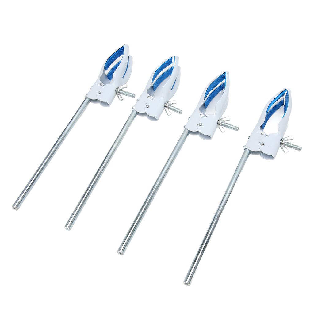 4pcs Lab Clamp 4 Prong with Rubber Coating Professional  Stainless Steel Lab Stand Clamp fo