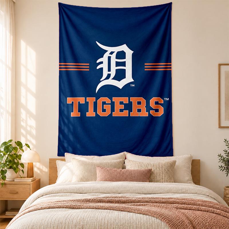 Detroit Tigers Tapestry Highquality for Decorating Living Room Bedroom Dorm Walls Ideal As Bedroom Wallart Orholiday Gift