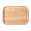 Melamine Wood Grain Tray Portable Multipurpose Decorative Serving Platter for Household Camping BBQ Restaurant Breakfast
