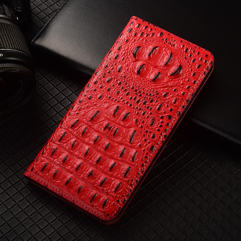 

Crocodile Claw Genuine Leather Flip Case for Oneplus 6 6T 7 7T 8 8T 9 9T 9T 10 10T 10T 11 12 12R 13 13T 13R 15 Pro Cover Cases Oneplus 15 ярко-красный