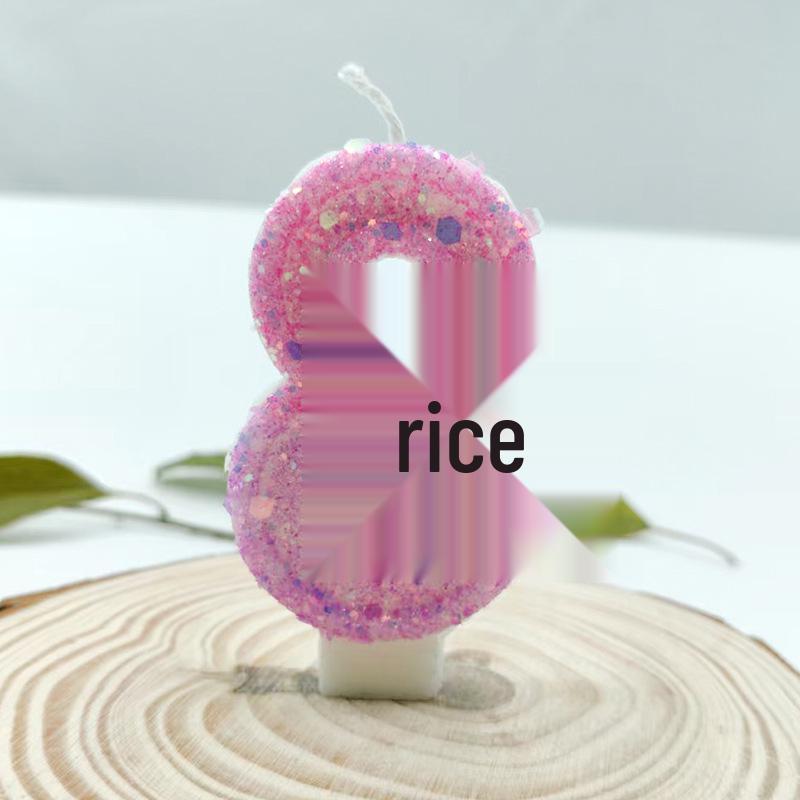 Pink Butterfly Princess Birthday Number Candles - Individually Packed and Creative Party Decorations