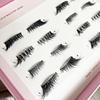 Vorgeklebte Full Strip Wimpern Selbstklebende Press-Wimpern Handgefertigte Half Lashes Kundenspezifisches Logo Vorgeklebte Half Strip Wimpern
